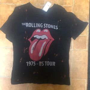 Rolling Stones bleached tee shirt
